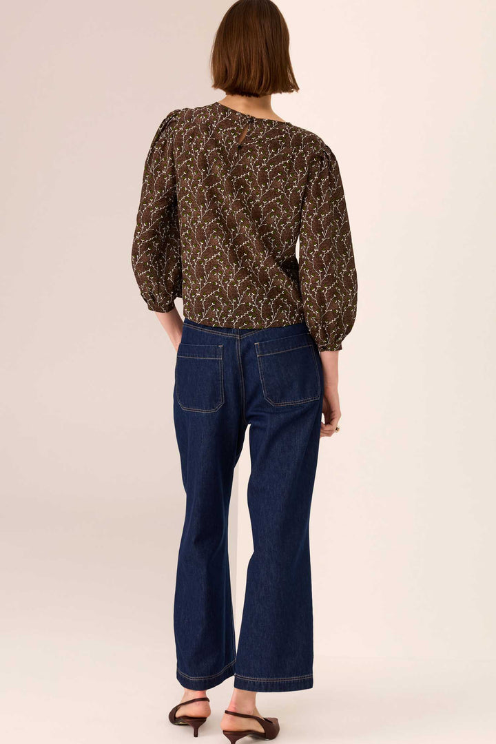 Andie Cropped Jean in Dark Wash