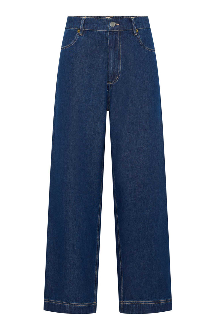 Andie Cropped Jean in Dark Wash