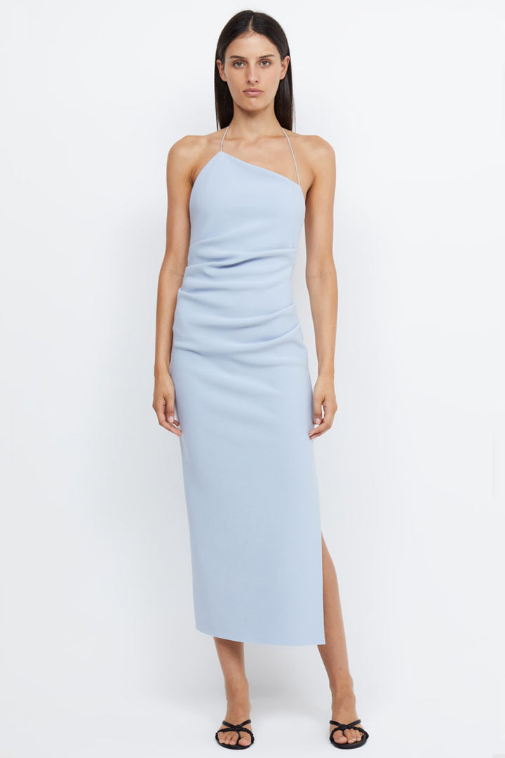 Andy Asym Midi Dress in Blue