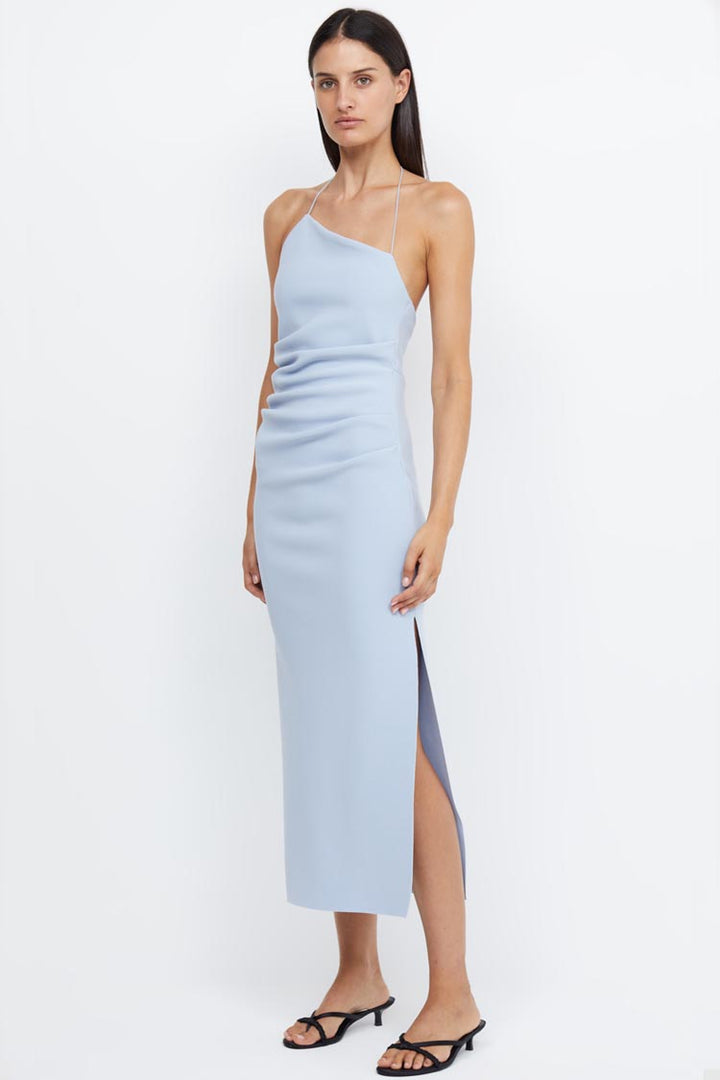 Andy Asym Midi Dress in Blue
