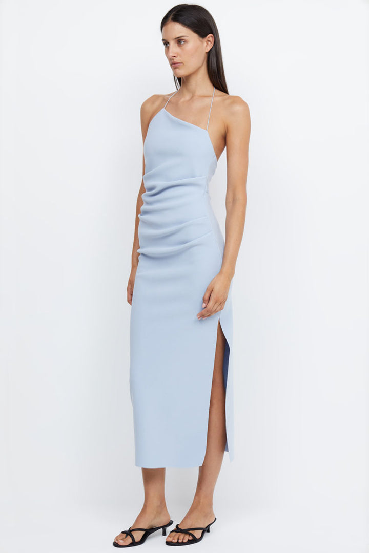 Andy Asym Midi Dress in Blue