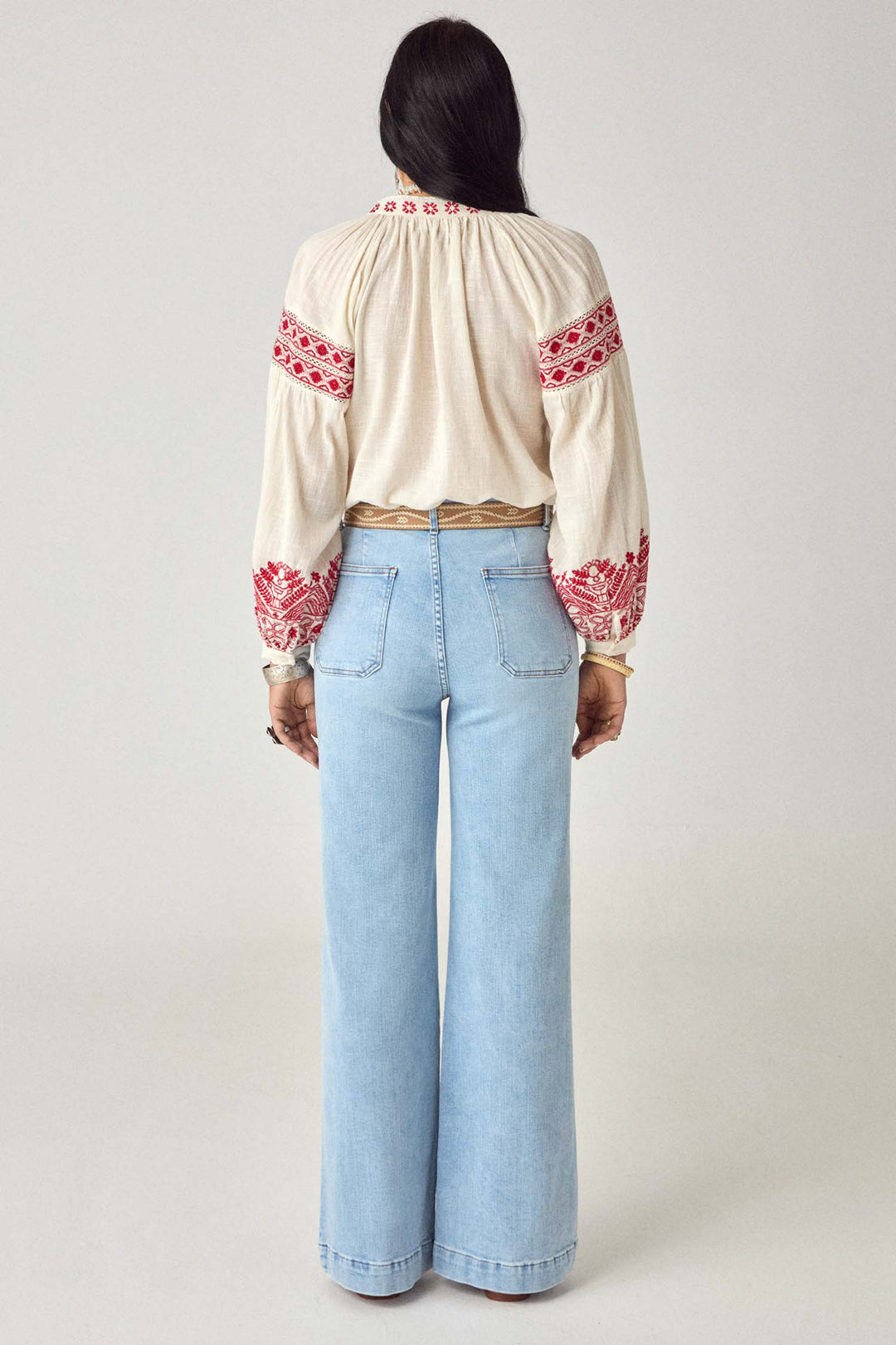 Antonella Blouse in Cranberry
