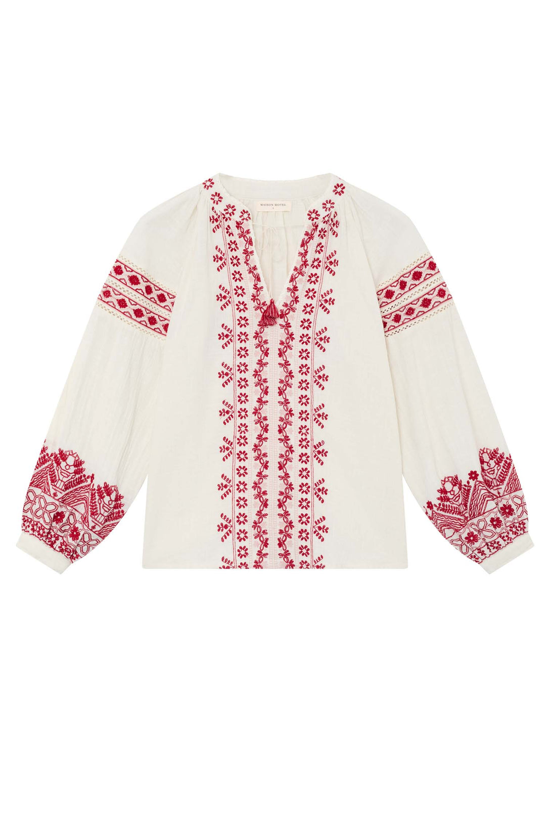 Antonella Blouse in Cranberry