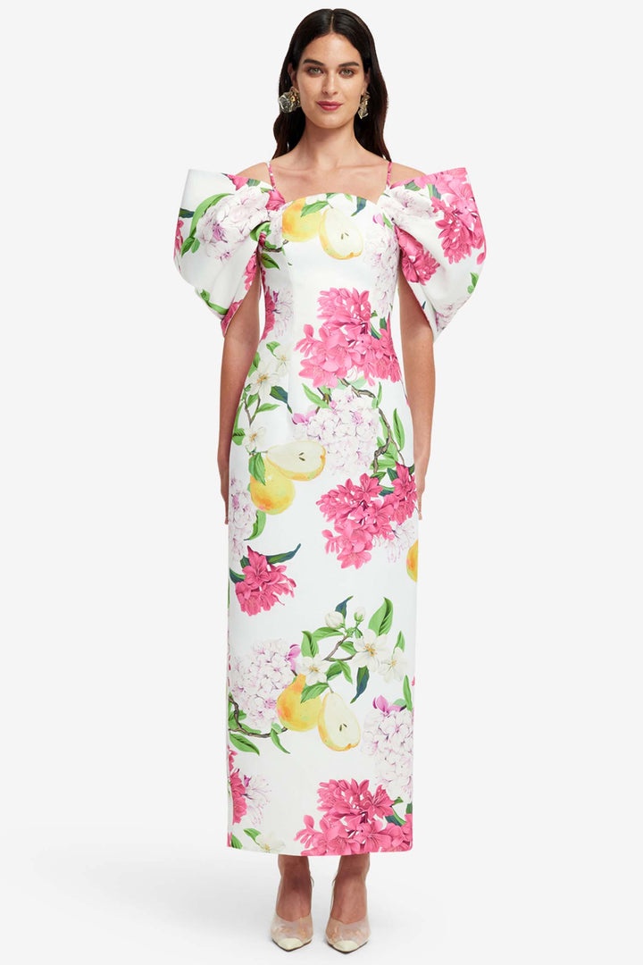 Arabella Maxi Dress in Floral Pear
