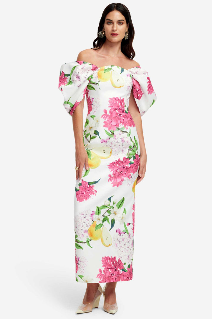 Arabella Maxi Dress in Floral Pear