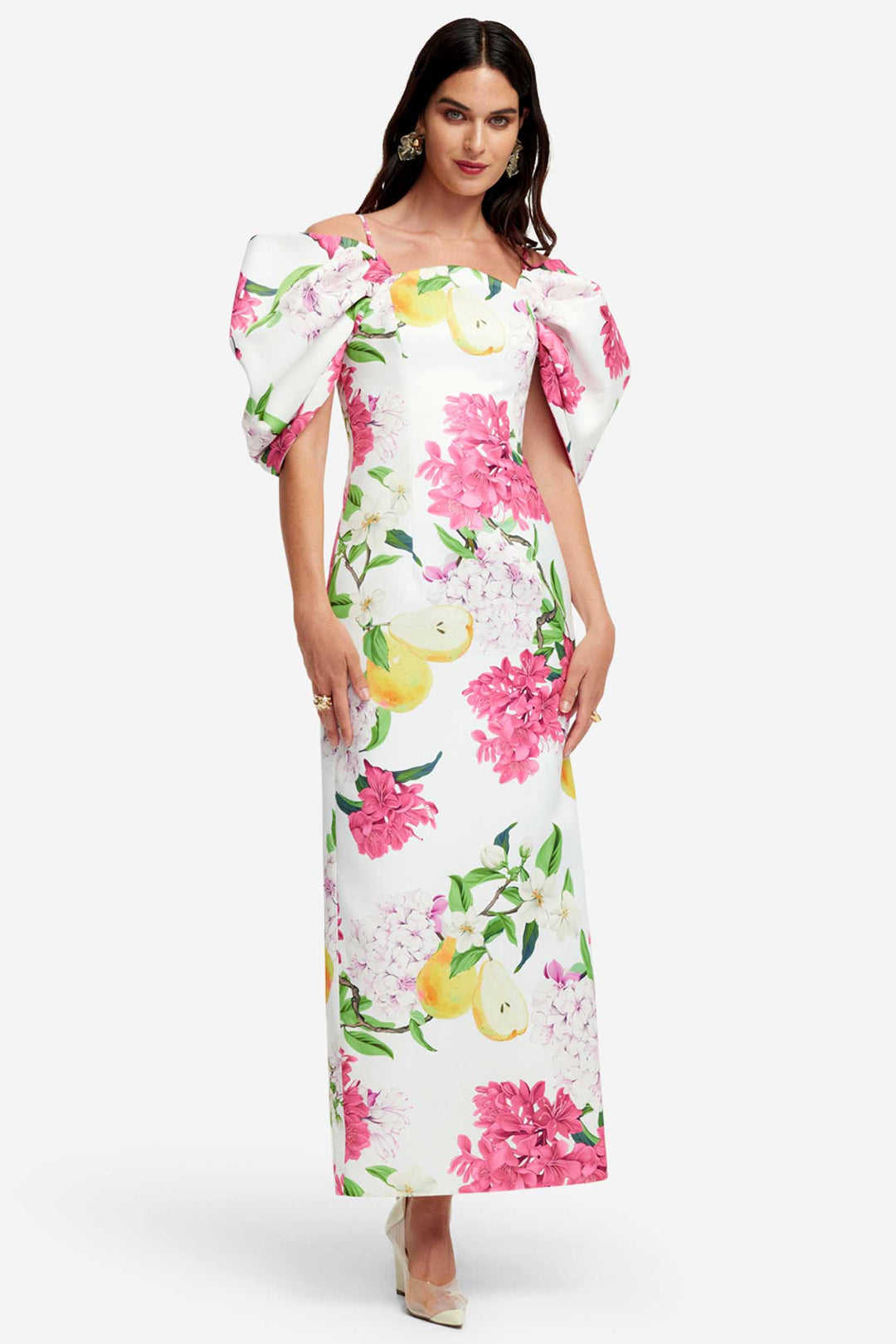 Arabella Maxi Dress in Floral Pear