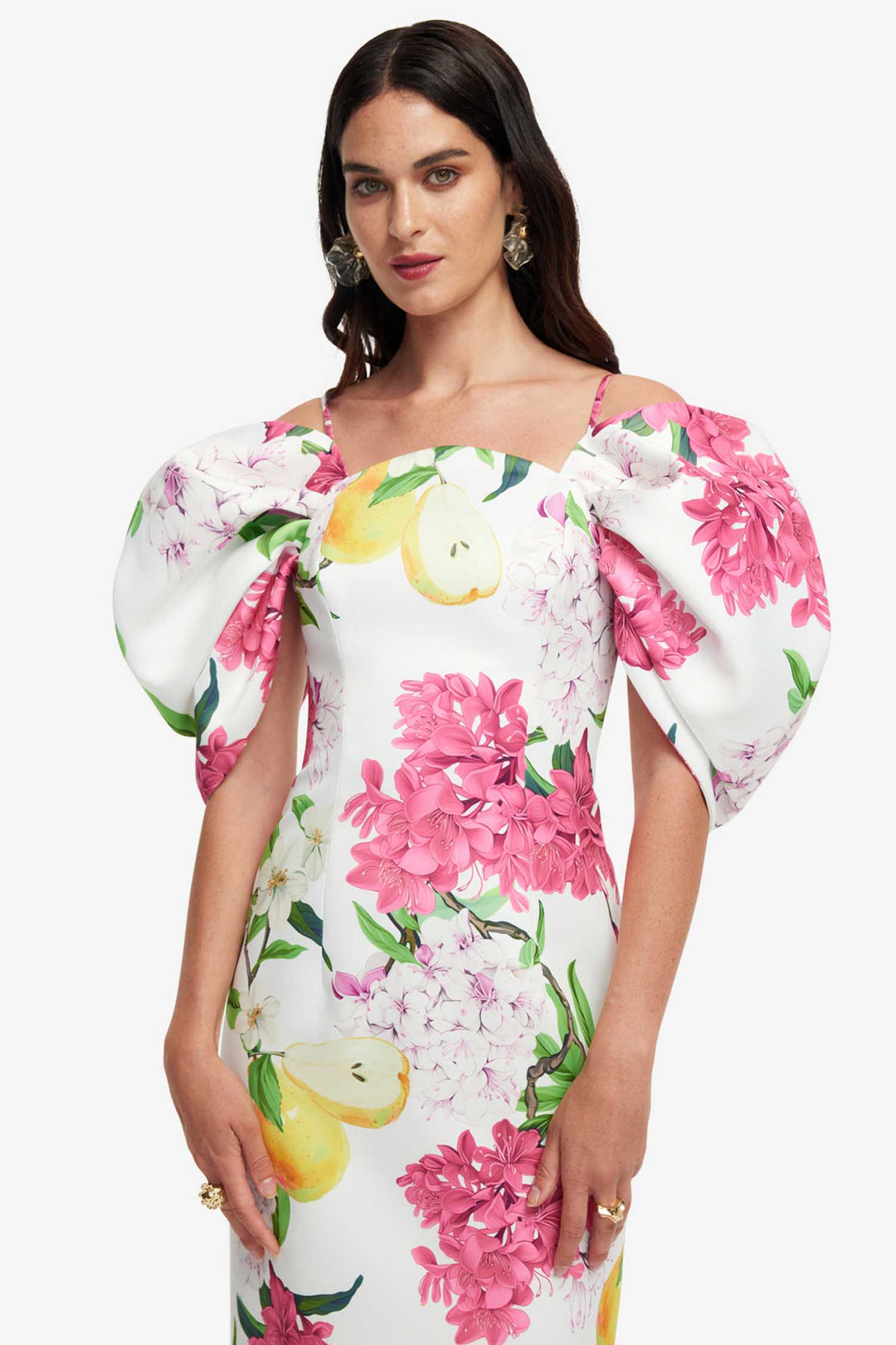 Arabella Maxi Dress in Floral Pear
