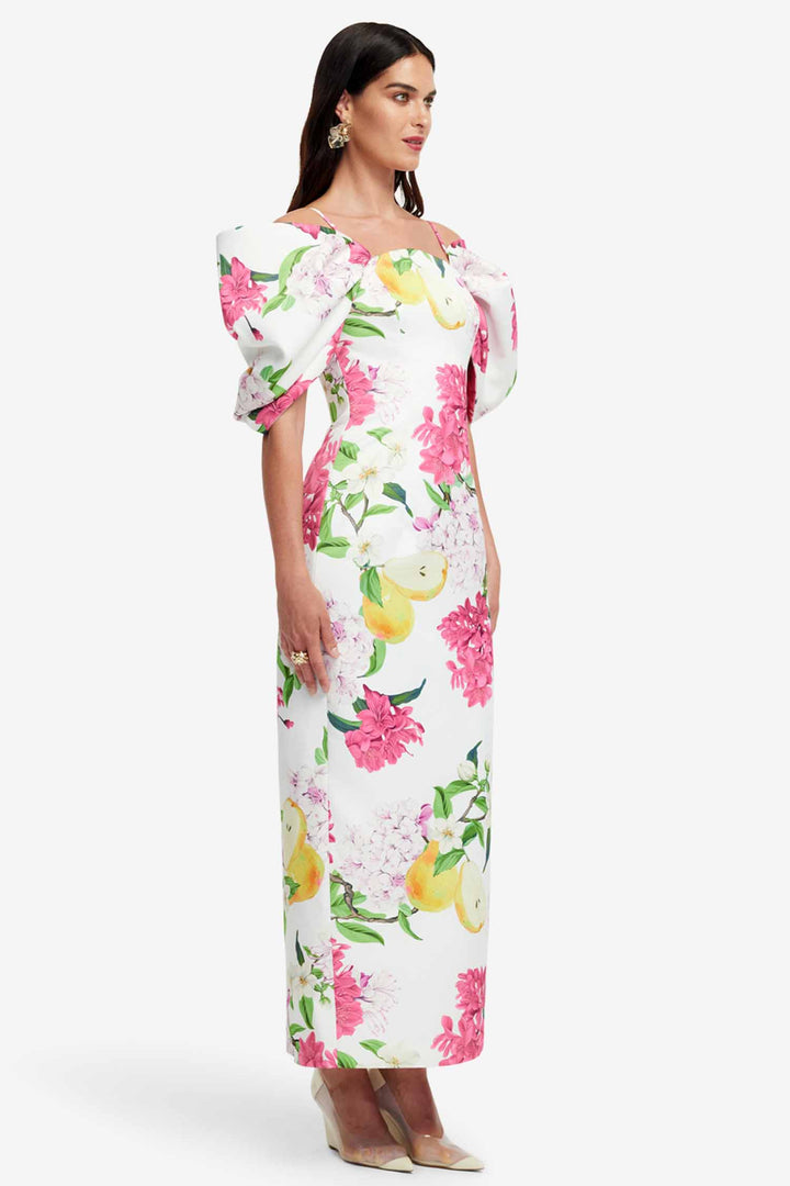 Arabella Maxi Dress in Floral Pear