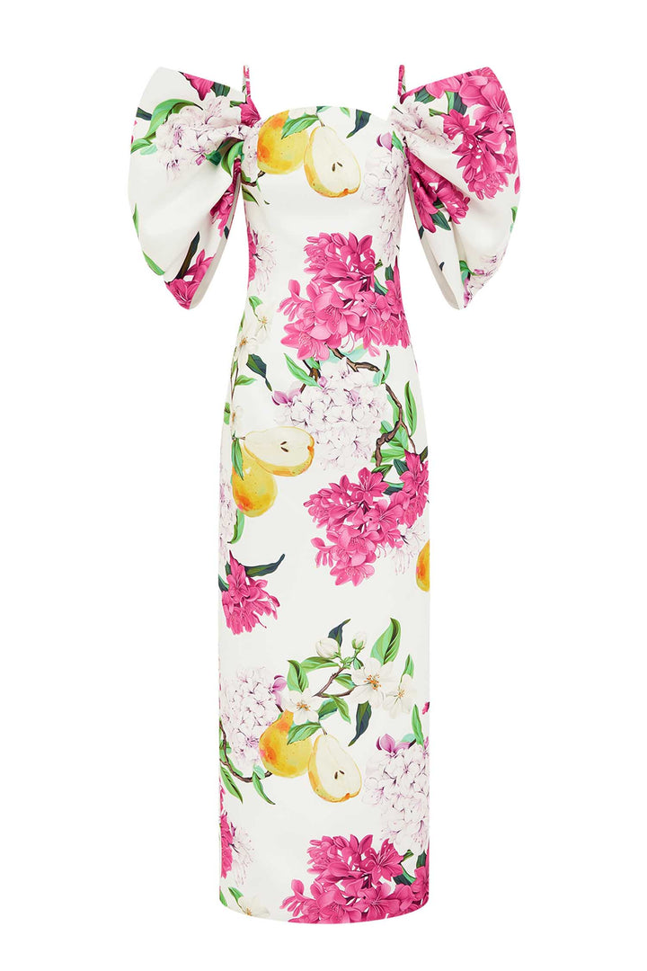 Arabella Maxi Dress in Floral Pear