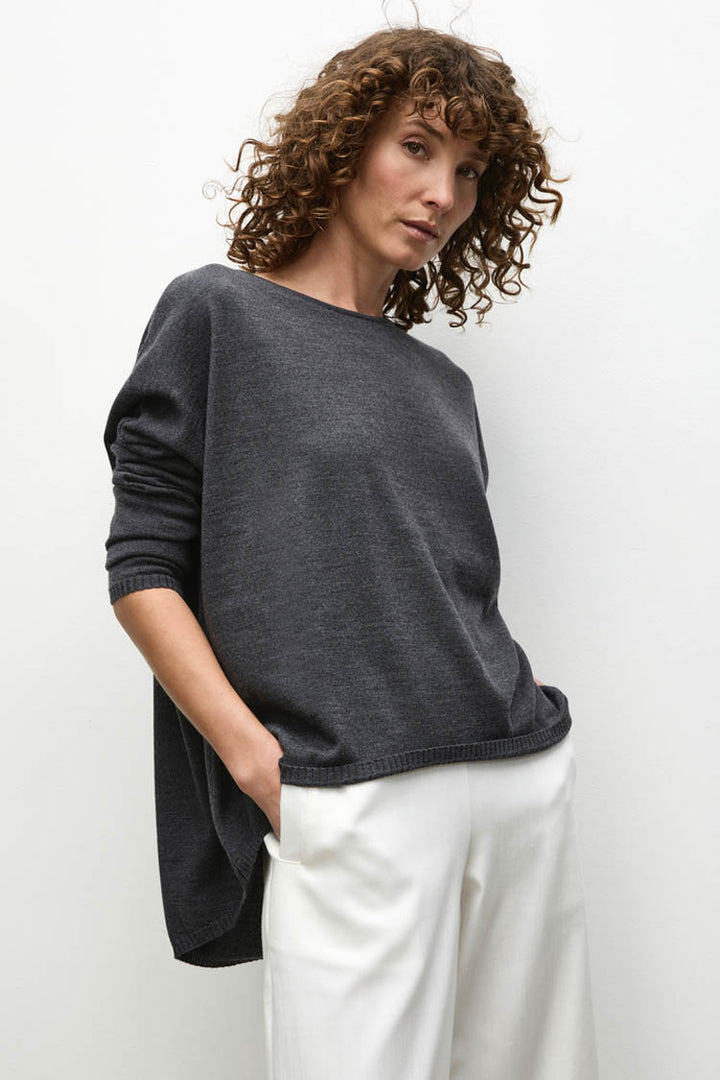 Arc Sweater in Carbon Marl