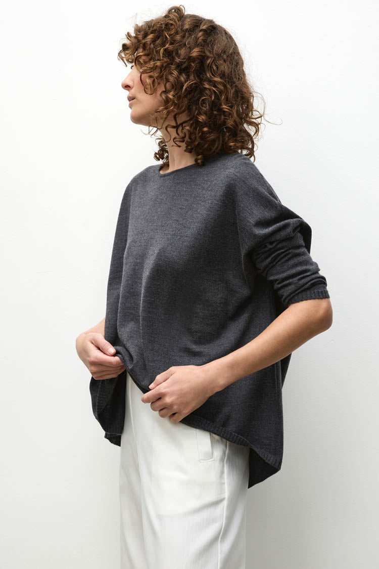Arc Sweater in Carbon Marl