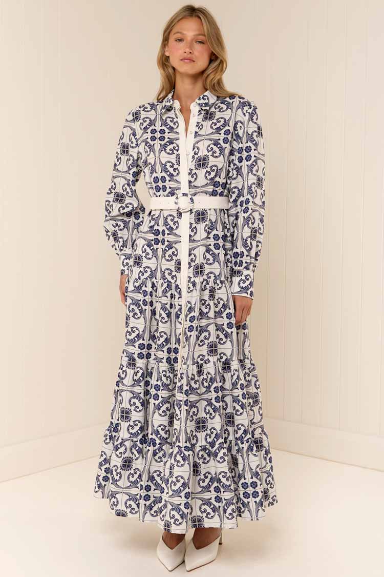 Aria Dress in Bella Tile