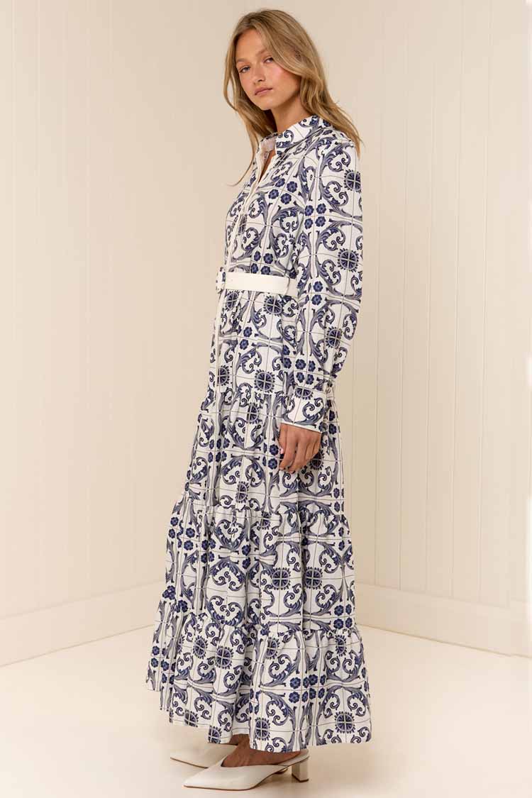 Aria Dress in Bella Tile