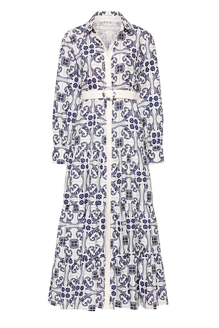 Aria Dress in Bella Tile
