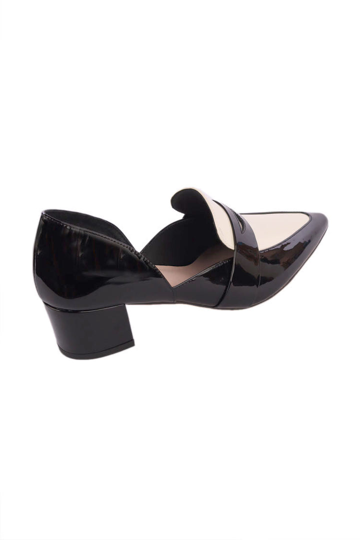 Arni Patent Leather Chunky Heel
