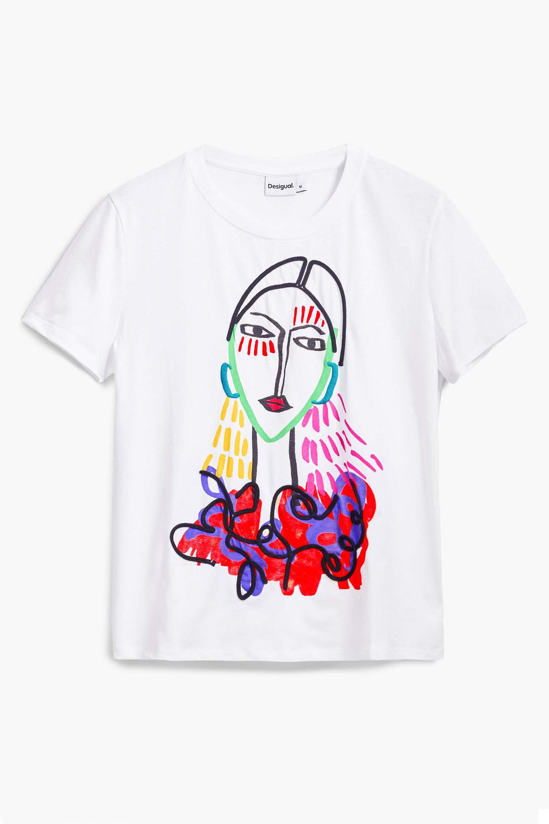 Arty Female Figure Print T-shirt