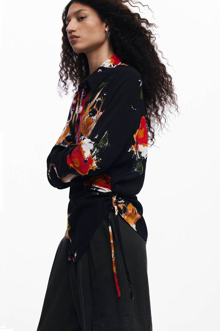 Arty Floral Print Shirt