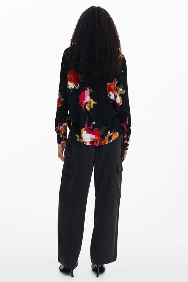Arty Floral Print Shirt
