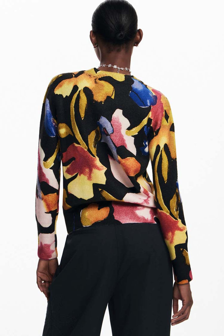 Arty Floral Sweater in Abbotsford Print