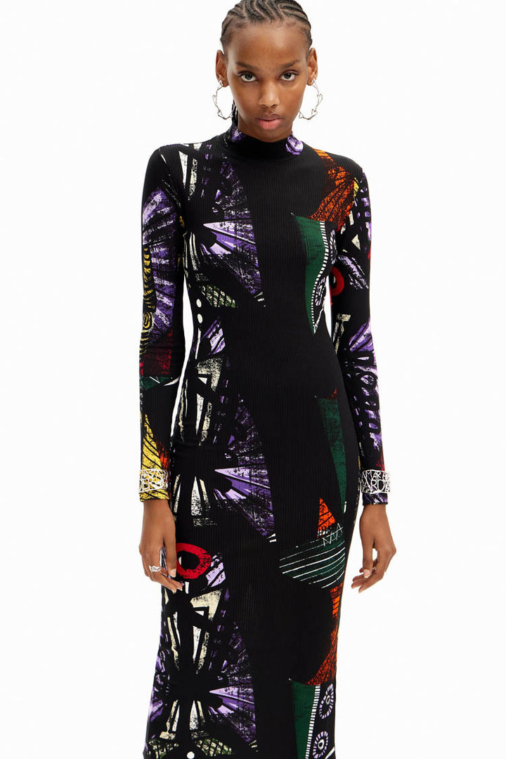 Arty Knit LS Midi Dress | FINAL SALE