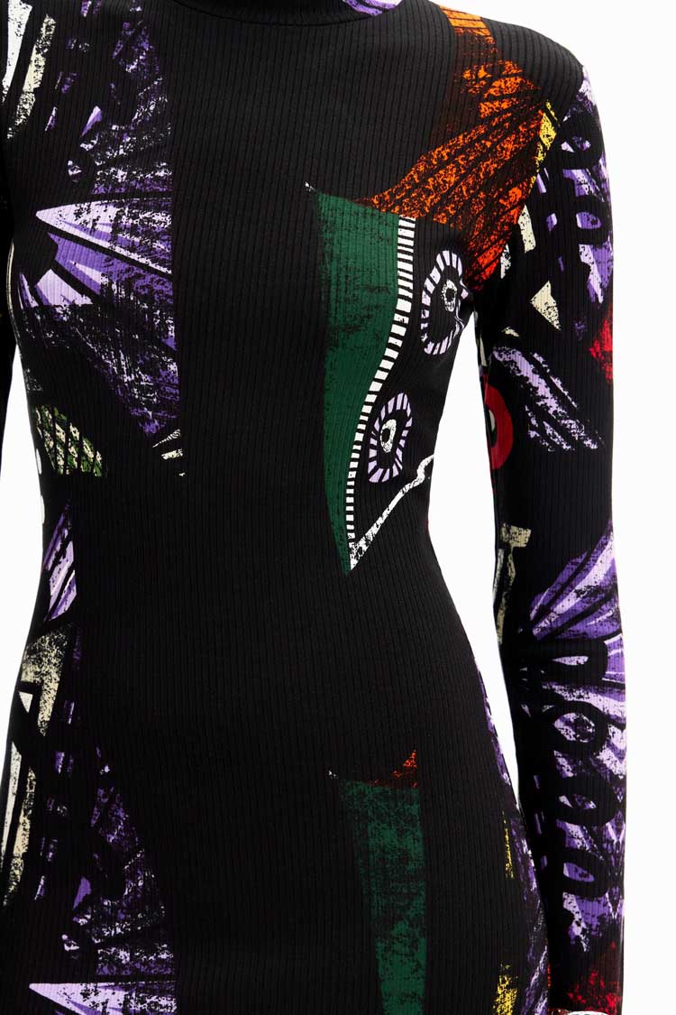 Arty Knit LS Midi Dress | FINAL SALE