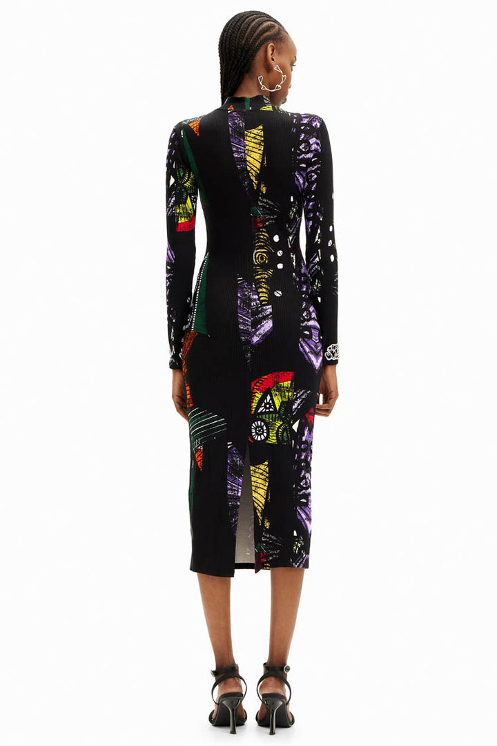 Arty Knit LS Midi Dress | FINAL SALE