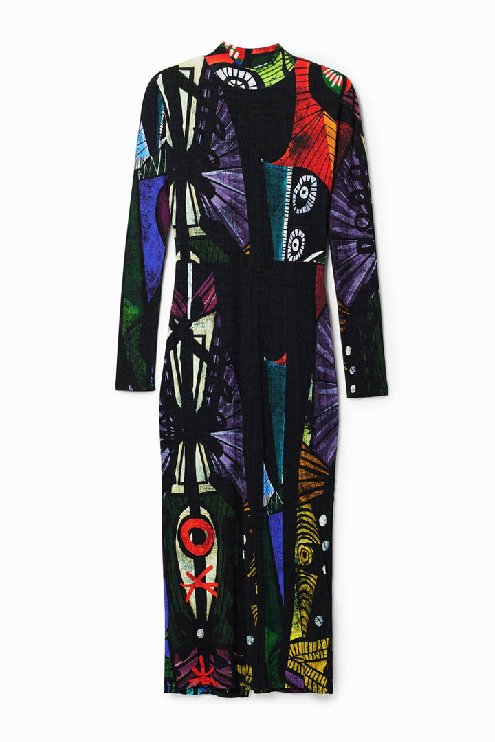 Arty Knit LS Midi Dress | FINAL SALE