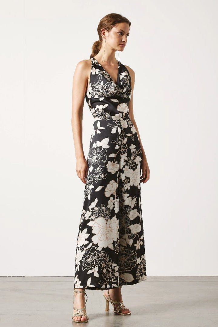 Asburgo Sleeveless Floral Jumpsuit