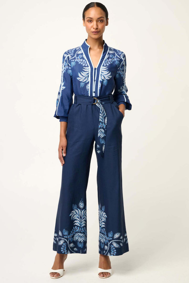 Asher Faille Shirt in Moonlit Batik