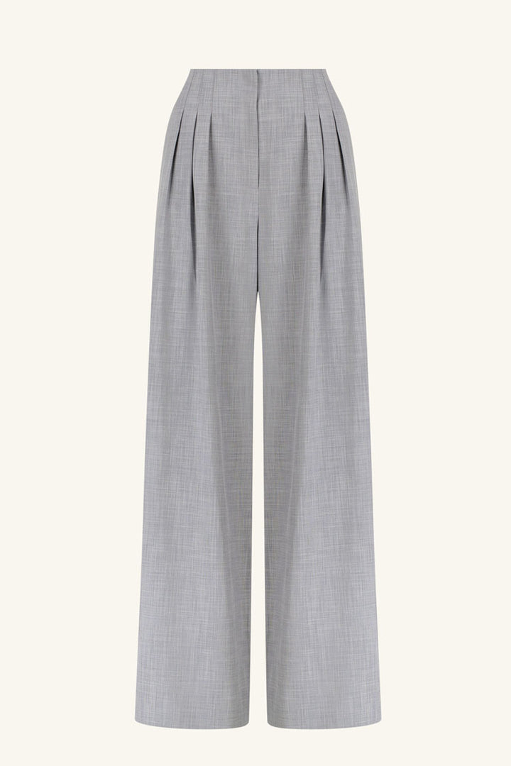 Asher Wide Leg Pant in Smoke Grey