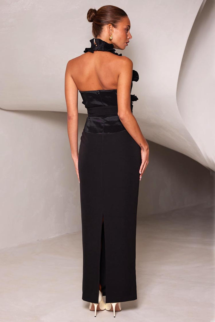 Ashton Halter Neck Maxi Dress