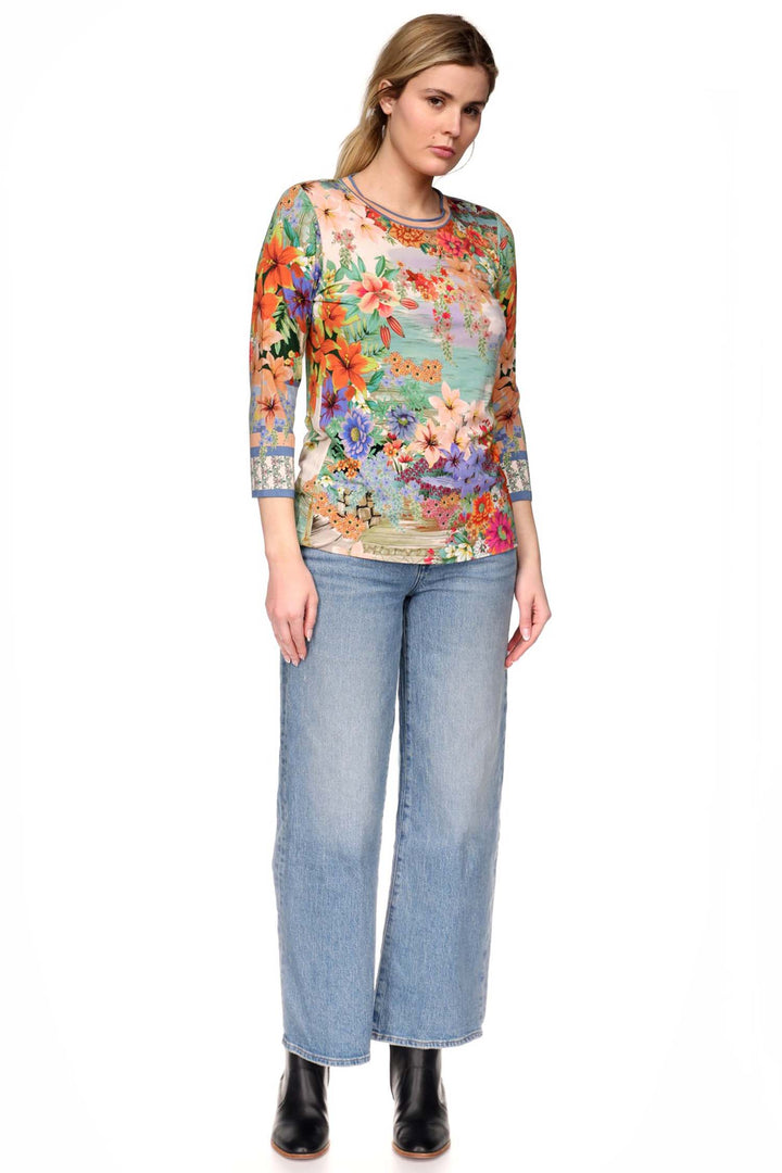Asteria Janie Fav 3/4 Sleeve Crew Neck Tee