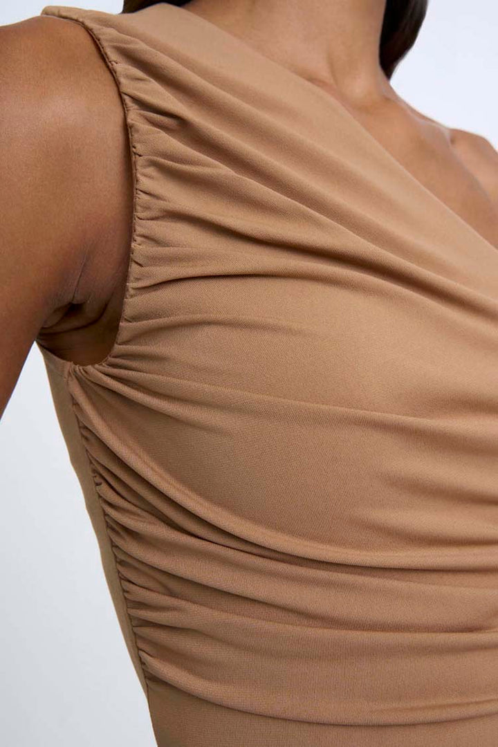 Aster Asymmetric Top in Choco | FINAL SALE