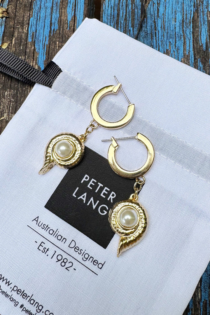 Atlantic Hoop Earrings in Gold