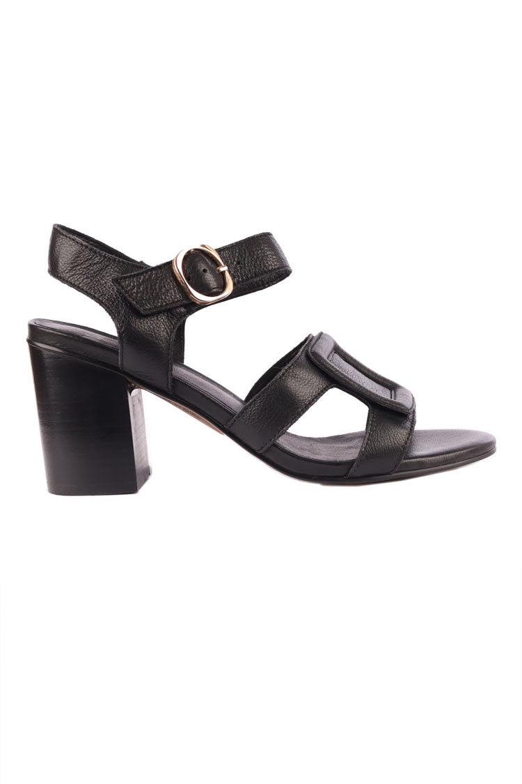 Atune Heel Leather Sandals