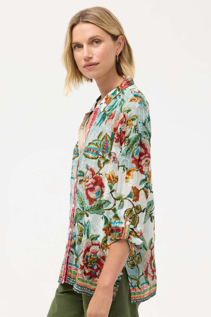 Audrey Button Up Shirt in Gillian