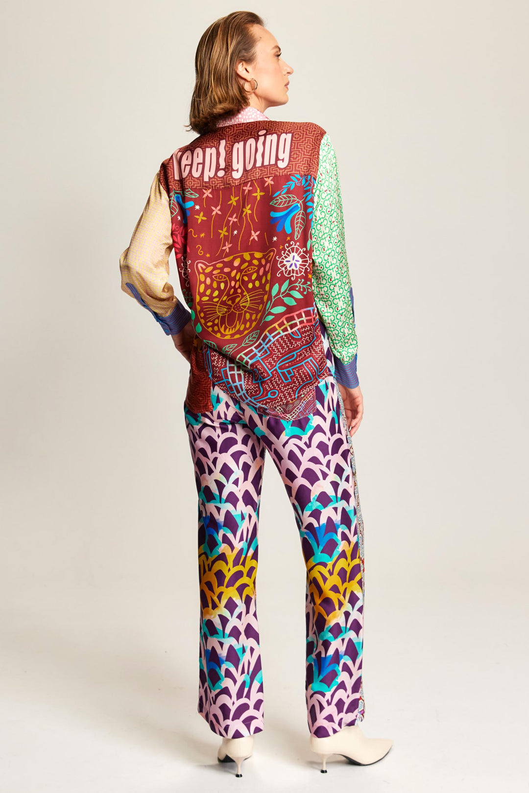 Bailey Straight Leg Track Pant in Shipibo