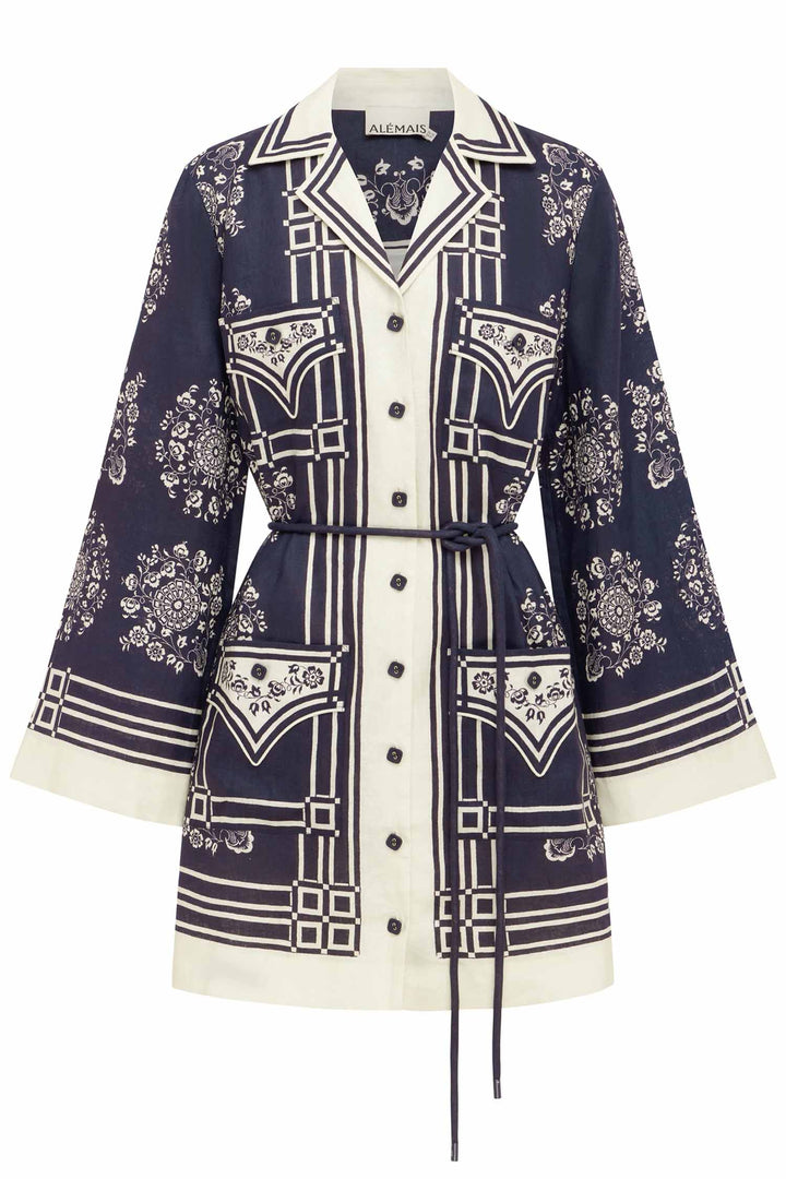Banderra Scarf Silk Shirt