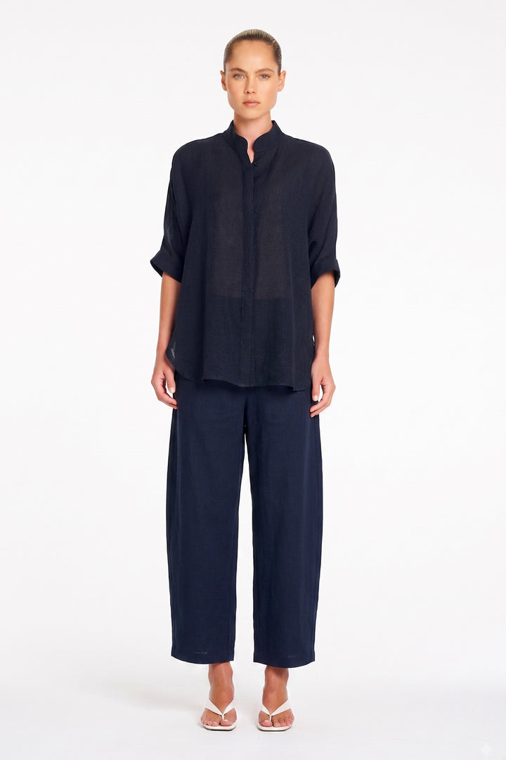 Barrel Leg Pant in Indigo