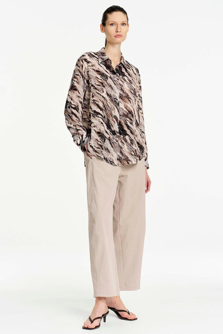 Barrel Leg Pant in Ivory