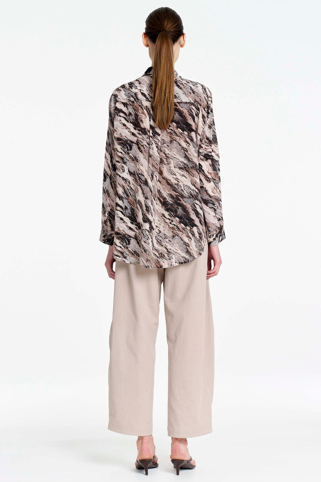 Barrel Leg Pant in Ivory