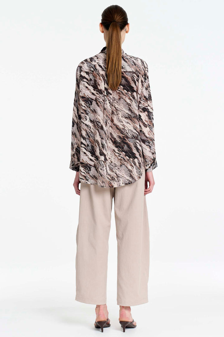 Barrel Leg Pant in Ivory