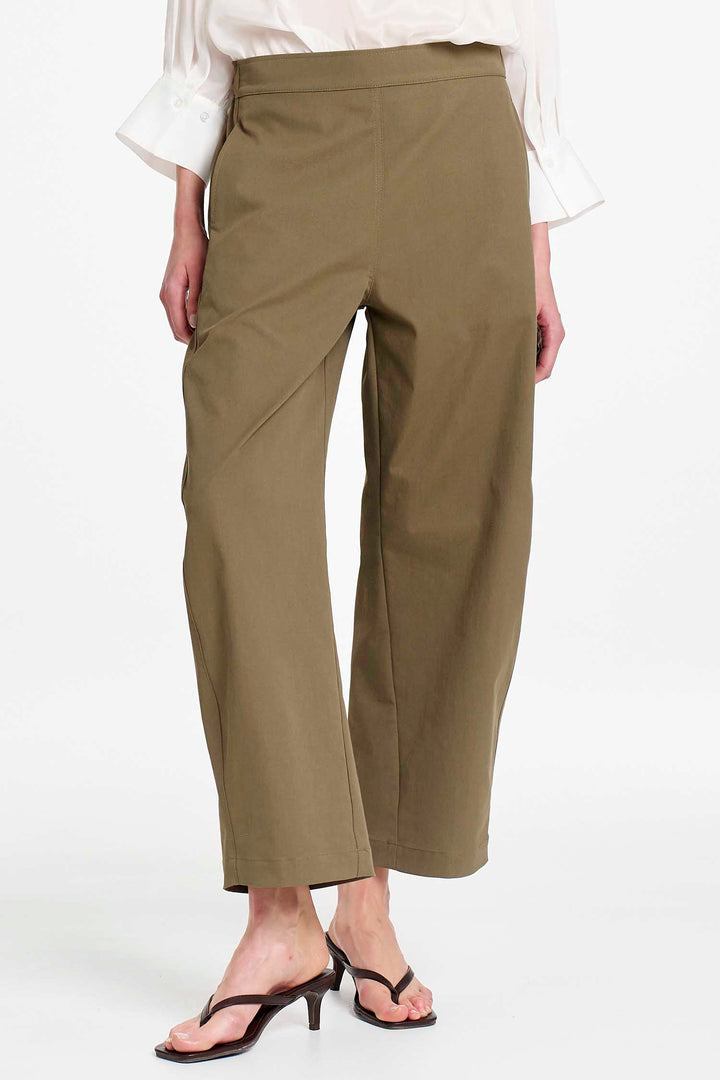 Barrel Leg Pant in Olive