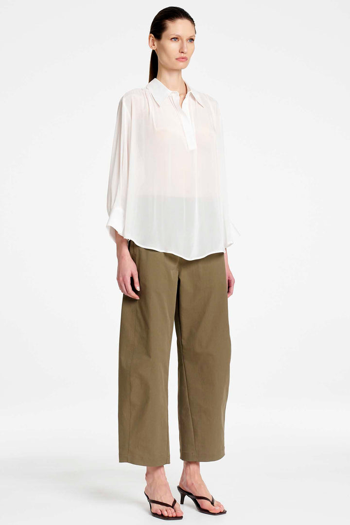 Barrel Leg Pant in Olive
