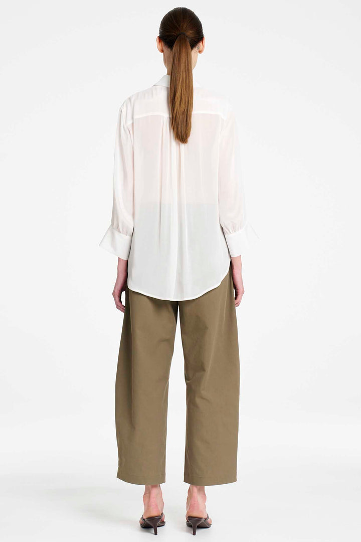 Barrel Leg Pant in Olive