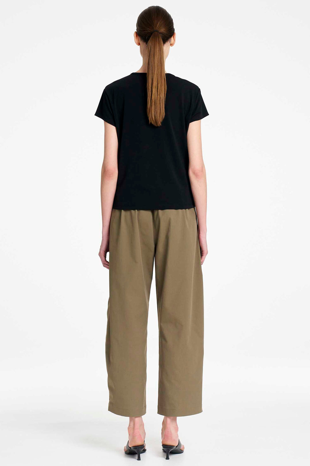 Barrel Leg Pant in Olive