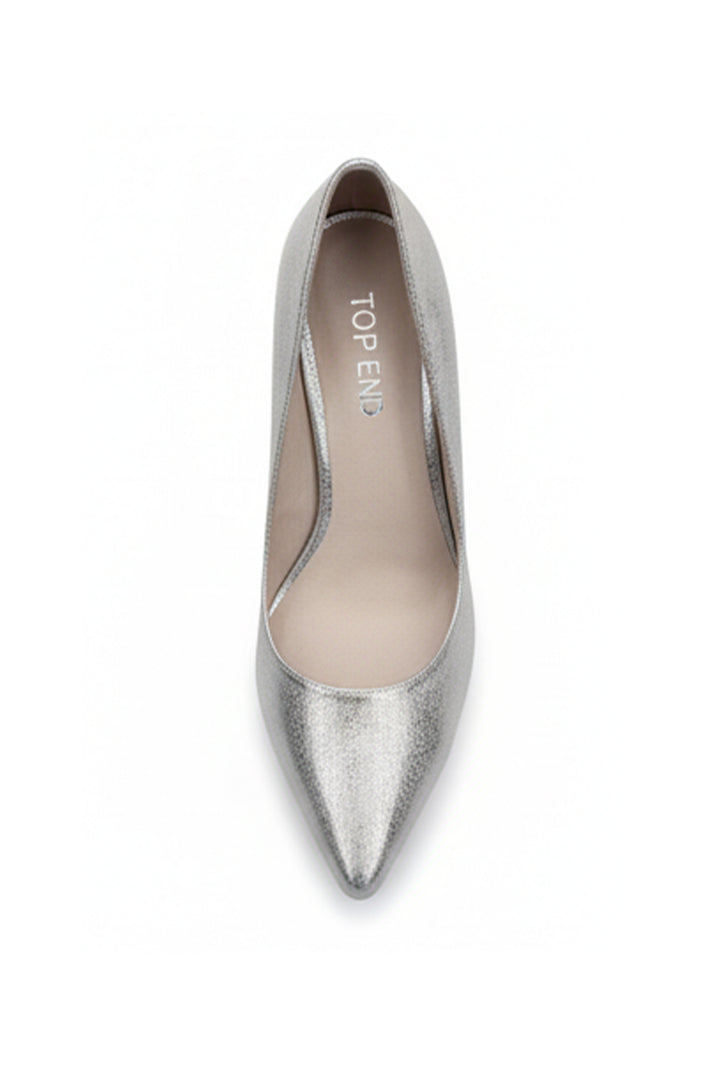 Barrios Wash Leather Heels in Beige Gold