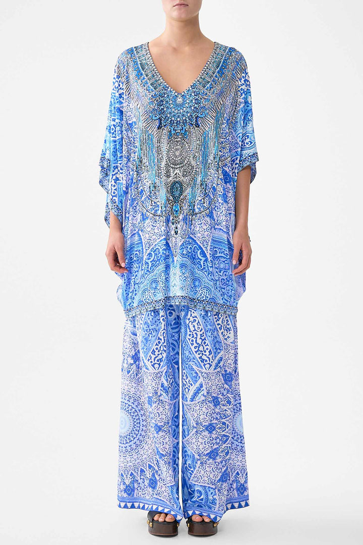 Bat Sleeve Dress in The Bosphorous