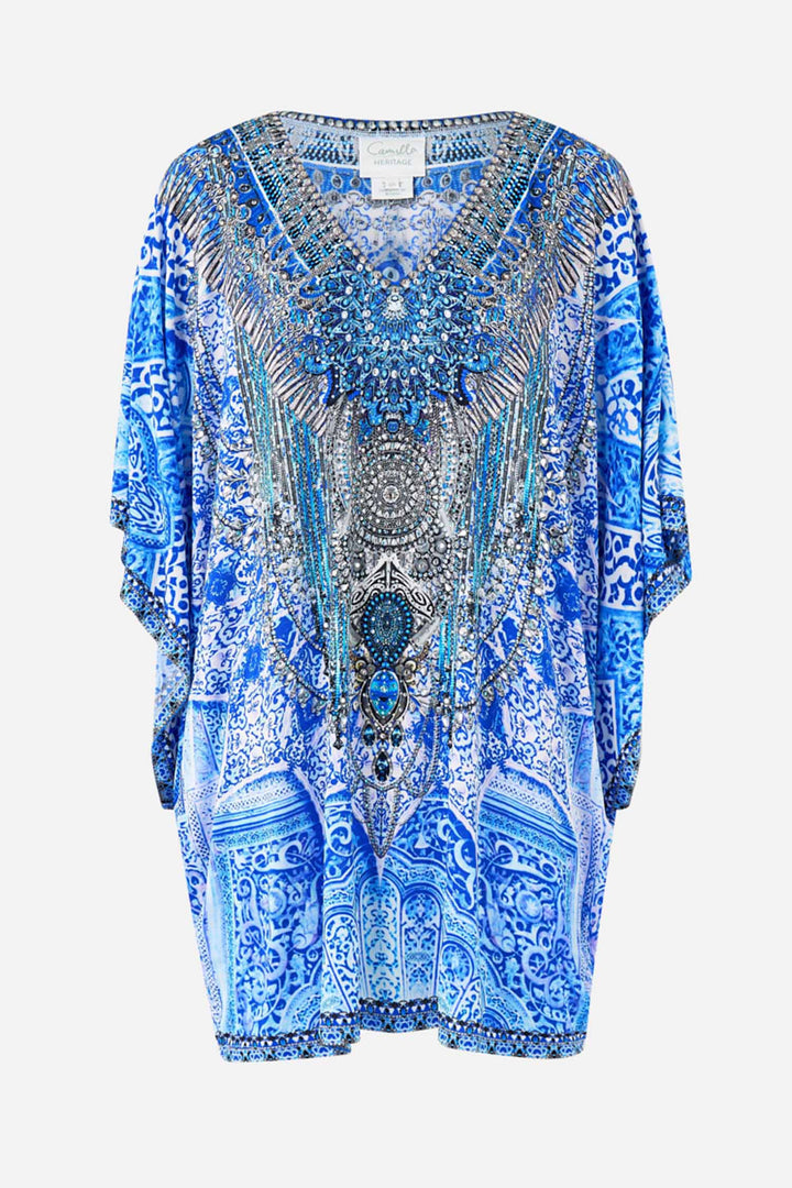 Bat Sleeve Dress in The Bosphorous