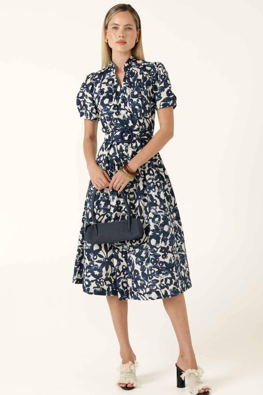 Bateau Shirtmaker in Navy Ecru